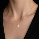 Colar em Ouro 24K Ponto de Luz com Zircônia – Zellora®
