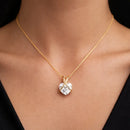 Colar Ouro 24K Coração em Zircônia – Zellora®