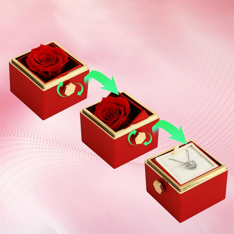 Colar Personalizado até 3 Nomes + Caixa Amor de Rosas – Eternare Zéllora®