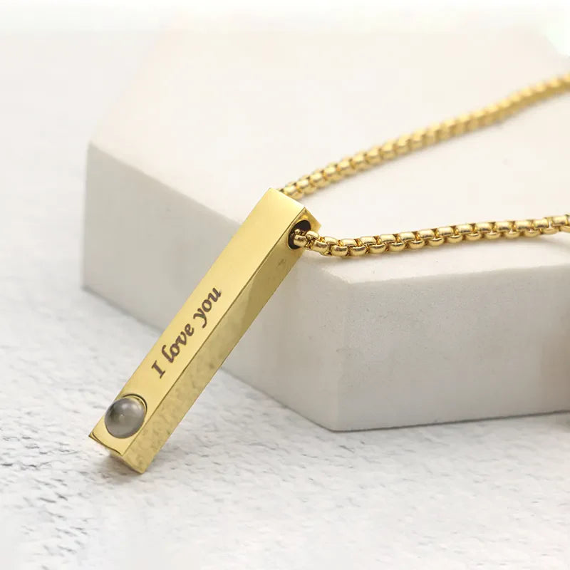Colar Personalizado em Aço Inoxidável com Foto, Frase ou Música –  Zéllora®