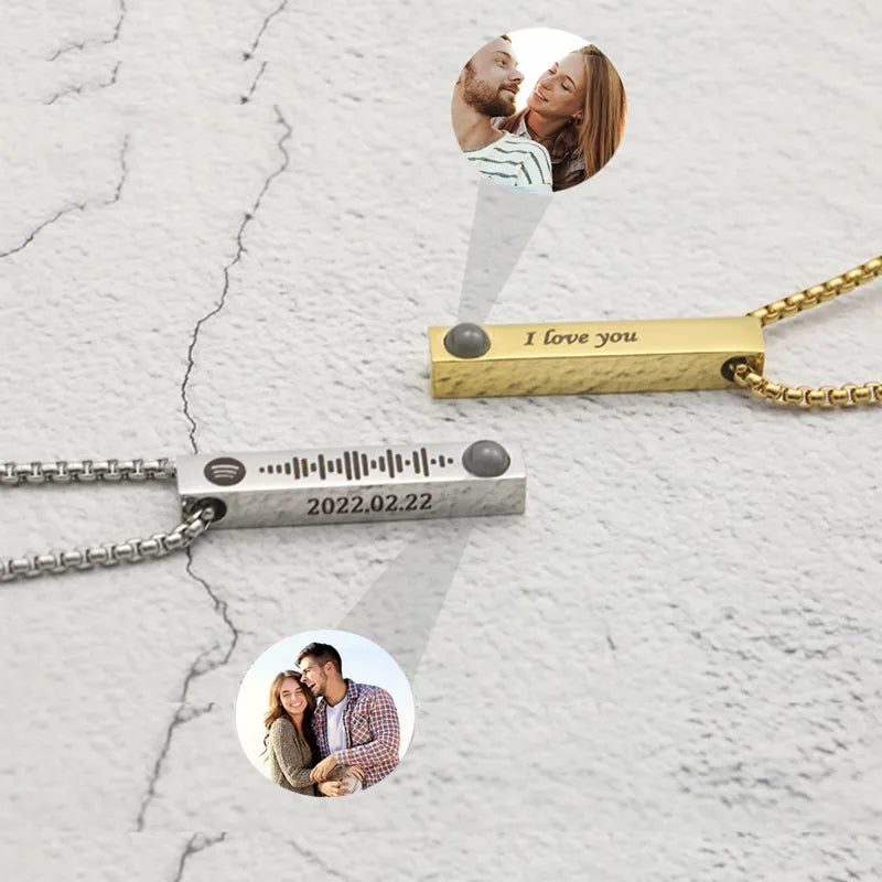 Colar Personalizado em Aço Inoxidável com Foto, Frase ou Música –  Zéllora®