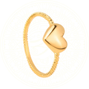 Anel de Noivado Banhado à Ouro 24K