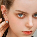 Brinco em Prata 925 Esterlina Banhada a Ouro com Moissanites – Florence Zéllora®