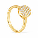 Anel Ouro 24K Chuveirinho com Zircônias – Zéllora®