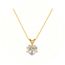 Colar Feminino em Ouro 24K com Pingente de Coração Zircônia Elegante
