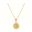 Colar Pingente Espírito Santo em Ouro 24K