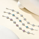 Pulseira em Prata 925 Esterlina Banhada a Ouro com Moissanites – Astrée Zéllora®