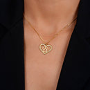 Colar Dourado Chocker de Coração e Pata Pet Zircônia - Galeria
