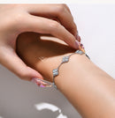 Pulseira em Prata 925 Esterlina Banhada a Ouro com Moissanites – Astrée Zéllora®