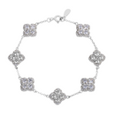 Pulseira em Prata 925 Esterlina Banhada a Ouro com Moissanites – Astrée Zéllora®