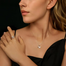 Colar em Prata 925 Esterlina com Moissanite – Auryn Zéllora®