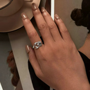 Anel Ajustável em Prata 925 Esterlina com Zircônia – Scorpio Zéllora®