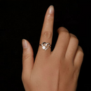 Anel em Prata 925 Esterlina com Moissanite – Auryn Zéllora®