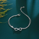 Pulseira Ajustável em Prata 925 Esterlina com Zircônias – Amaya Zéllora®