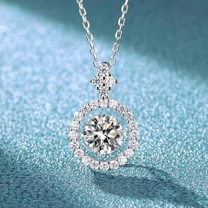 Colar em Prata 925 Esterlina com Moissanite – Daphné Zéllora®