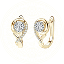 Brinco de argola com moissanite em prata esterlina 925 com design infinito e acabamento elegante – joia de luxo feminina Zéllora