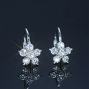 Brinco em Prata 925 Esterlina Banhada a Ouro com Moissanites – Florence Zéllora®