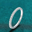 Anel em Prata 925 Esterlina com Moissanites – Mehet Zéllora®