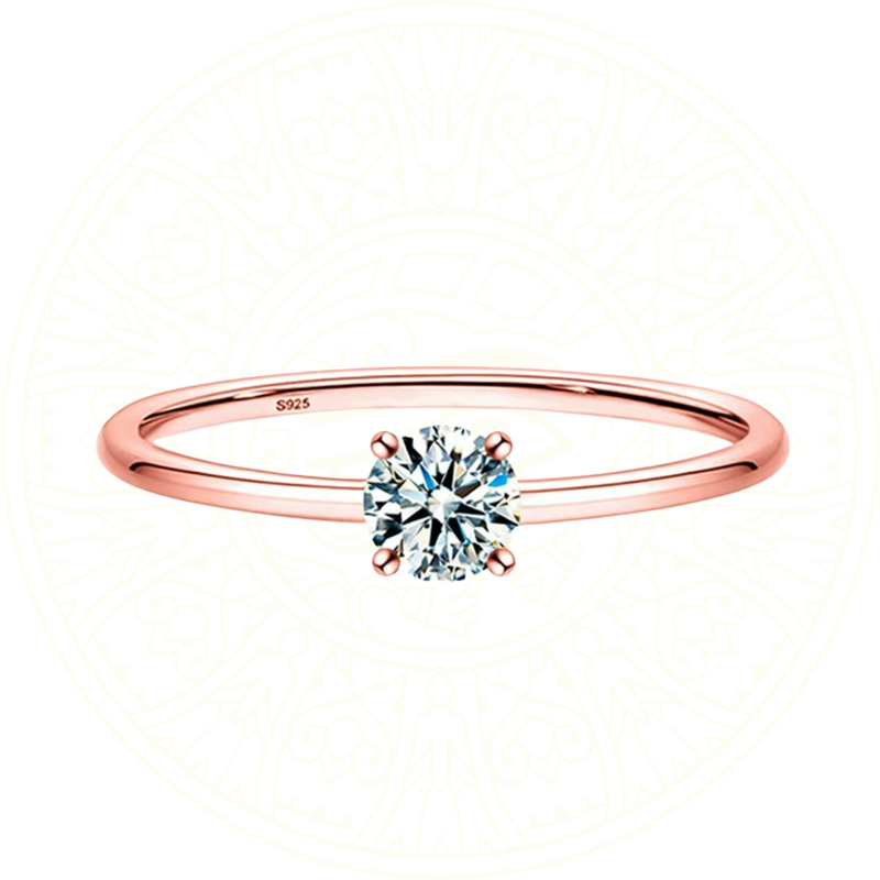 Elegant moissanite engagement ring with geometric design, D color, VVS1 clarity, set in 925 sterling silver with gold plating – Zéllora® fine jewelry
