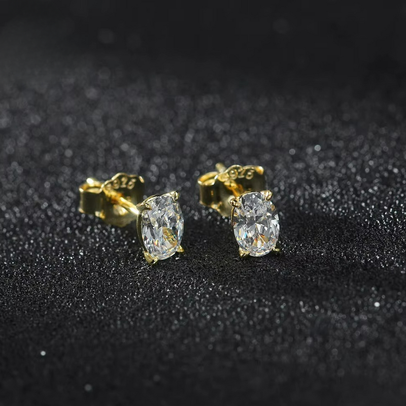 Brinco em Prata 925 Esterlina Banhada a Ouro com Zircônia – Éloise Zéllora®