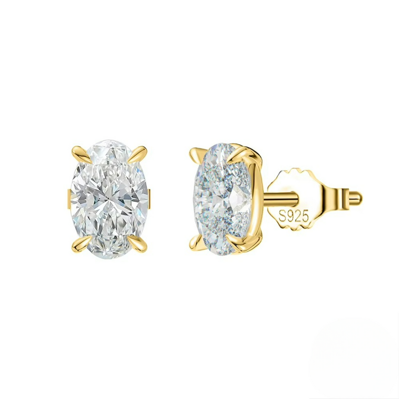 Brinco em Prata 925 Esterlina Banhada a Ouro com Zircônia – Éloise Zéllora®