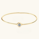 Pulseira em Prata 925 Esterlina Banhada a Ouro com Moissanite – Avenys Zéllora®