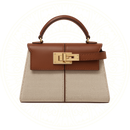 Bolsa Trésalle Zéllora em formato trapezoidal com alça superior, estilo minimalista e acabamento em couro sintético de luxo.
