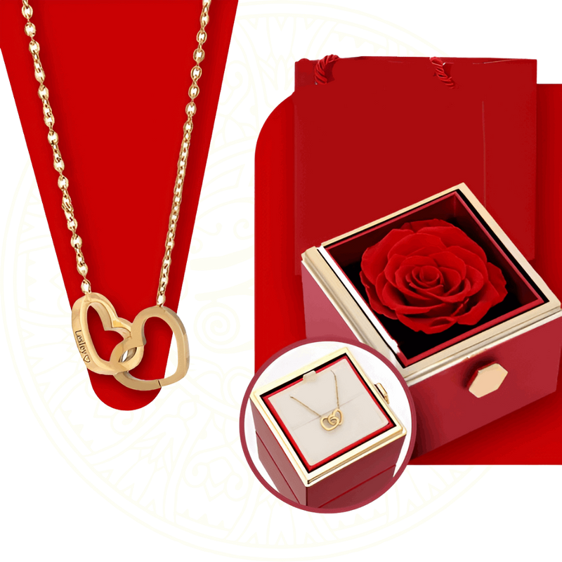 Colar com Pingente Personalizado presente romântico com gravura a laser  em prata 925 com banho de ouro ou ouro rosé