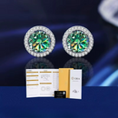 Brinco em Prata 925 Esterlina com Moissanites – Neferti Zéllora®