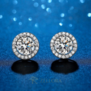 Brinco em Prata 925 Esterlina com Moissanites – Neferti Zéllora®