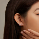 Brinco Cobra em Prata 925 Esterlina com Zircônias – White Mamba Zéllora®