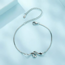 Pulseira Cobra em Prata 925 Esterlina com Zircônias – White Mamba Zéllora®