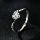 Anel de Noivado em Prata 925 Esterlina com Moissanite – Amores Zéllora®
