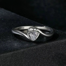 Anel de Noivado em Prata 925 Esterlina com Moissanite – Amores Zéllora®