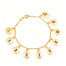 Pulseira 10 Mandamentos em Ouro 24K Zellora