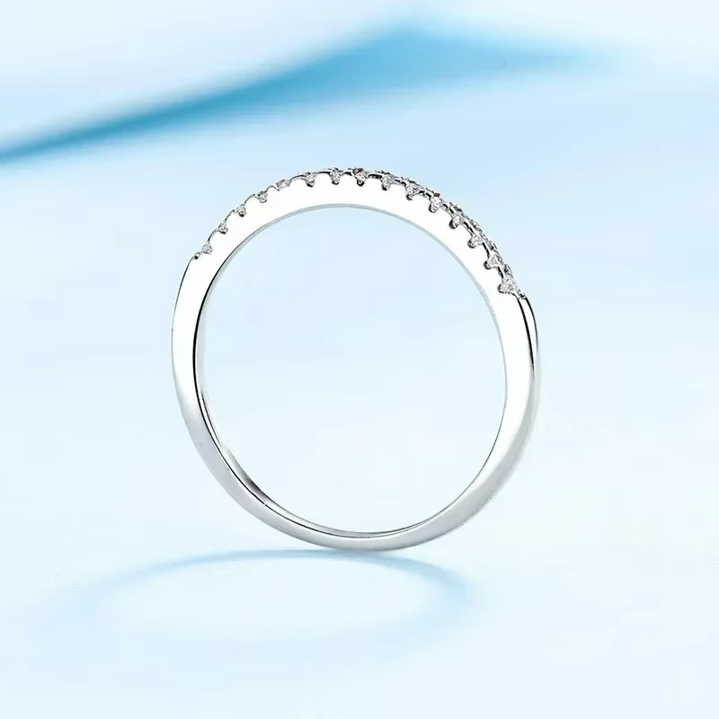 Anel em Prata 925 Esterlina com Moissanites – Mehet Zéllora®
