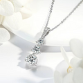 Colar em Prata 925 Esterlina Banhada a Ouro com Moissanites – Éclat Trinité Zéllora®