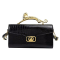 Bolsa de Mão e Ombro Feminina Textura Croco – Delyss Zéllora®