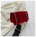 Bolsa Tiracolo Feminina em Veludo Sintético Premium – Ravènne Zéllora