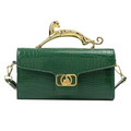 Bolsa de Mão e Ombro Feminina Textura Croco – Delyss Zéllora®