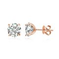 Brinco em Prata 925 Esterlina Banhada a Ouro com Moissanite – Auralis Zéllora®