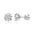 Brinco em Prata 925 Esterlina Banhada a Ouro com Moissanite – Auralis Zéllora®
