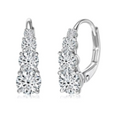 Brinco em Prata 925 Esterlina Banhada a Ouro com Moissanites – Asteria Zéllora®