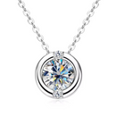 Colar em Prata 925 Esterlina Banhada a Ouro com Moissanite – Aurielle Zéllora®