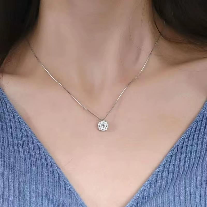 Colar em Prata 925 Esterlina Banhada a Ouro com Zircônia – Lumière Zéllora®