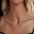 Colar em Prata 925 Esterlina com Moissanite e Pérola – Neith Zéllora®