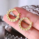 Brinco em Prata 925 Esterlina Banhada a Ouro com Moissanites – Aurora Zéllora®