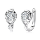 Brinco em Prata 925 Esterlina Banhada a Ouro com Moissanites – Rhea Zéllora®