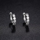 Brinco de Argola em Prata 925 Esterlina com Moissanites – Lunara Zéllora®