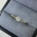 Anel de Noivado em Prata 925 Esterlina Banhada a Ouro com Moissanite – Kaya Zéllora®